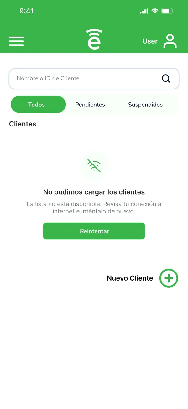 Error de conexión